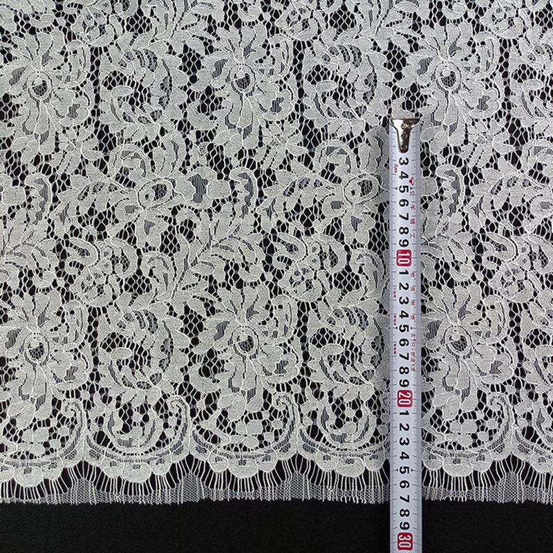 Lace Fabric Placement Floral Dress Nylon for Women's Wear Wholesale Su 6